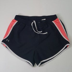 Women's UNDER ARMOUR Athletic Shorts Size M Black / Pink